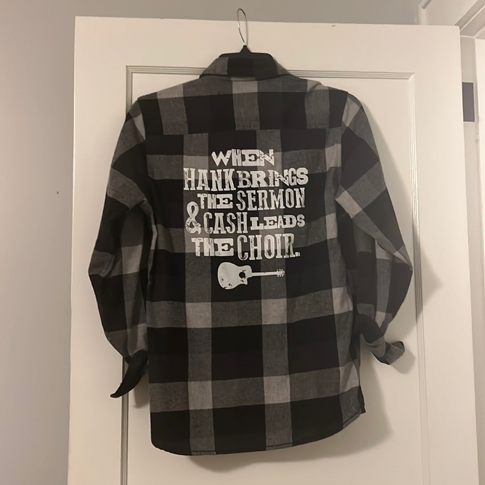 Country slogan flannel